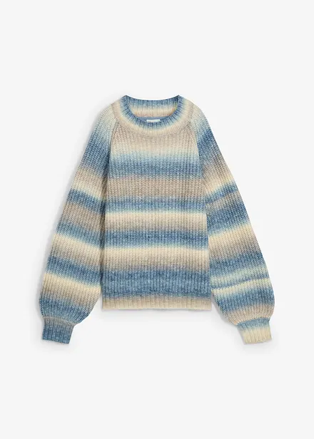 Grovstrikket genser i myk ullmiks