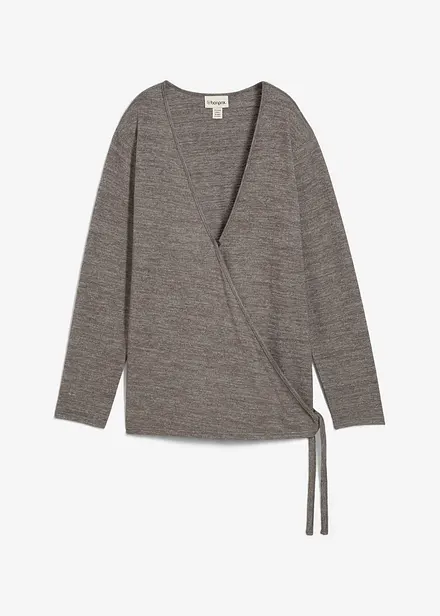 Cardigan i omslagsmodell