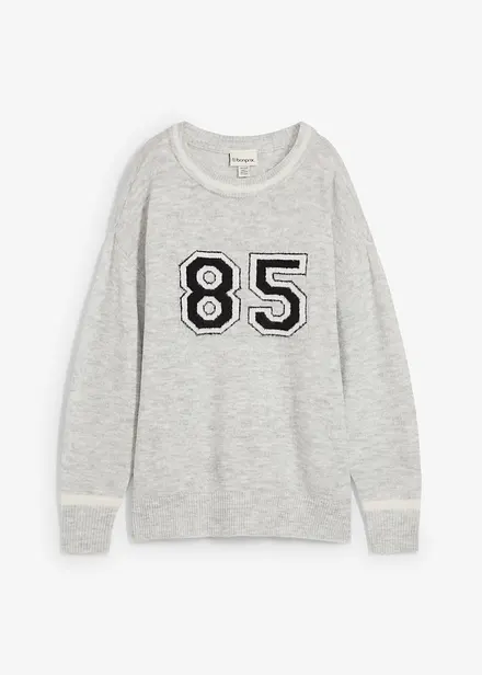 Oversized genser med lave skuldersømmer