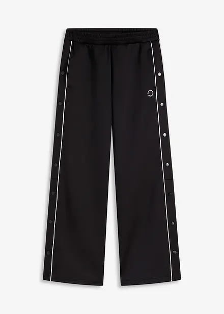 Joggebukse i Quick Dry-materiale med knapper langs sidesømmen