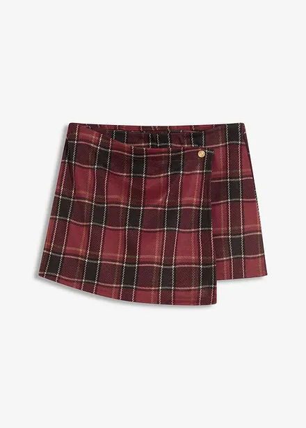 Kort skort med smykkeknapp