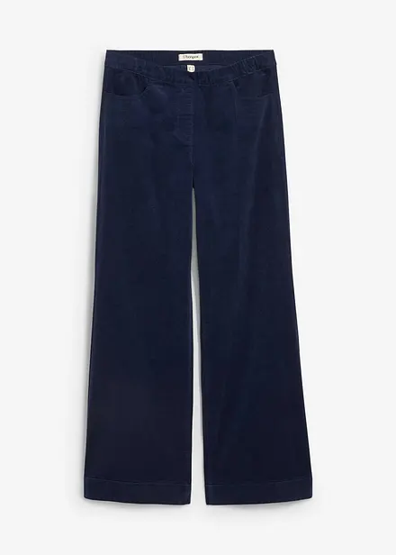 Bukse med stretch og vide ben, High Waist