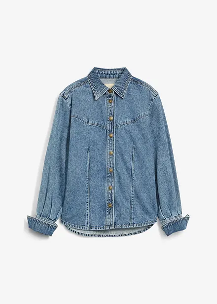 Denimskjorte i 100% bomull