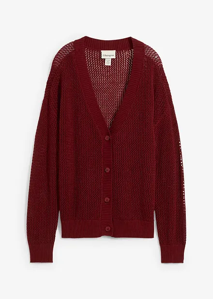 Cardigan med hullmønster