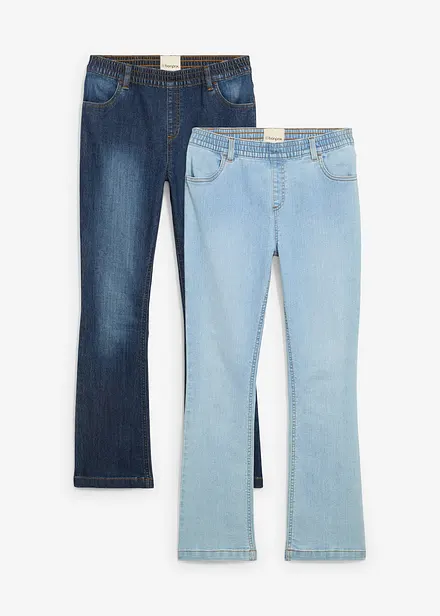 Slip on-jeans, Mid Waist (2-pack)