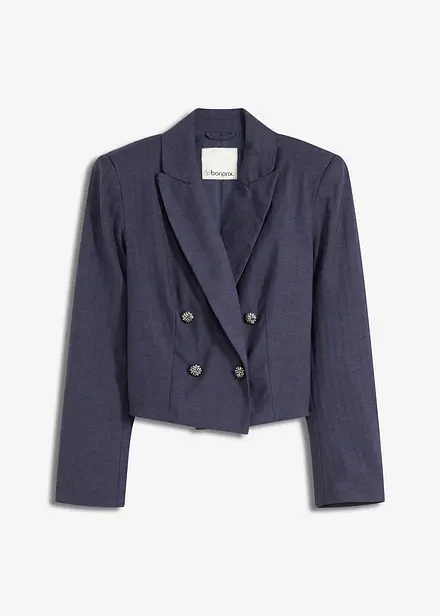 Kort blazer med markerte skuldre