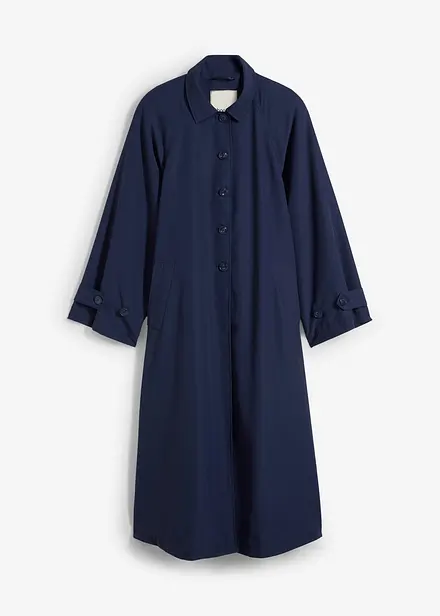 Trenchcoat i lett materiale