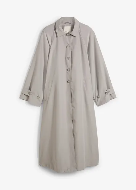 Trenchcoat i lett materiale