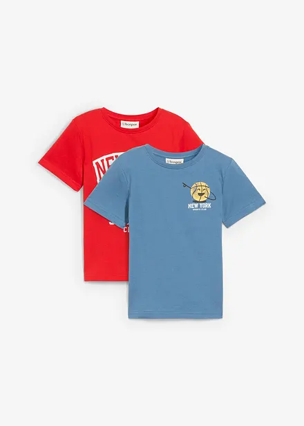 T-skjorte i 100% økologisk bomull (2-pack)