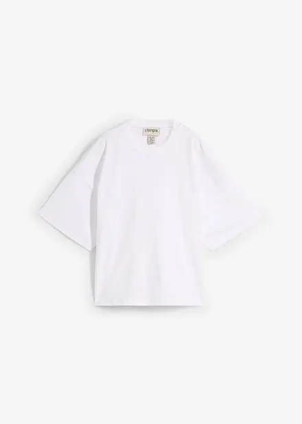 Oversized topp i formstabil økologisk bomull
