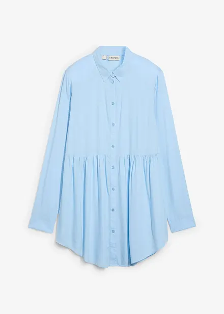 Lang bluse av viskose