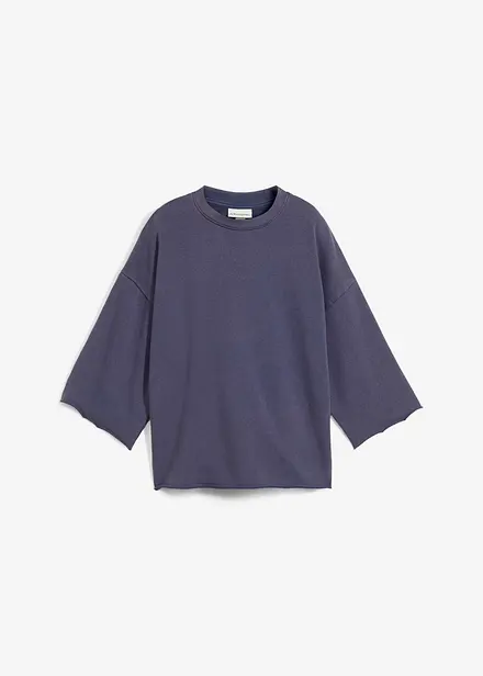 Oversized sweatshirt i myk bomullsmiks