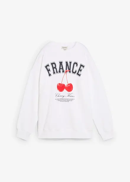 Oversized sweatshirt i 100% økologisk bomull