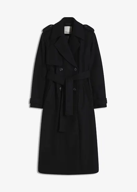 Trenchcoat i ullstil