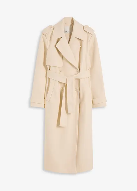 Trenchcoat i ullstil