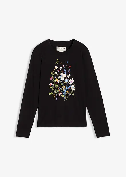 Langermet topp av 100% bomull