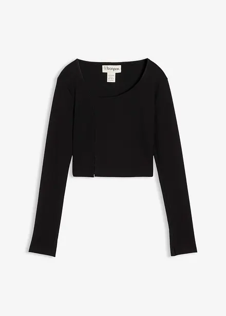 Kort, ribbet topp