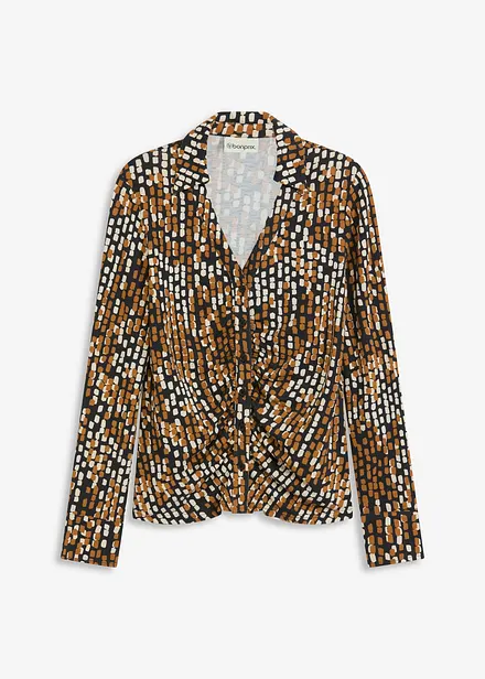 Jerseybluse med viskose