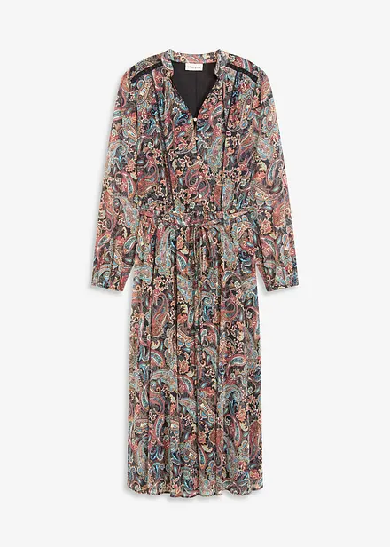 Paisleykjole av chiffon
