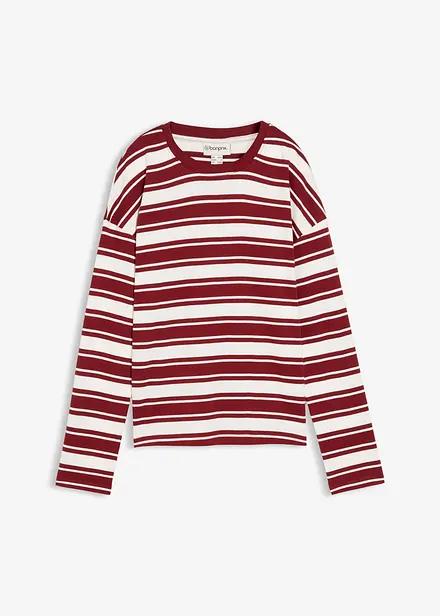 Oversized, langermet topp i 100% bomull