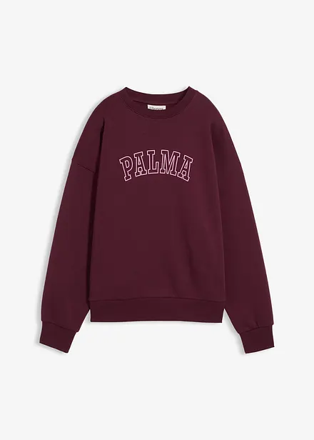 Oversized sweatshirt i bomullsmiks