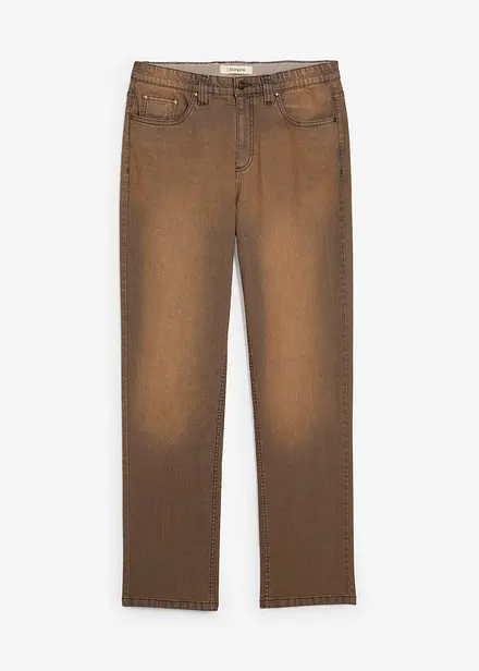 Classic fit-jeans i lett materiale med stretch, komfortlinning og vintage-vask