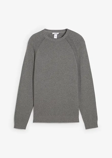 Finstrikket genser i resirkulerbar bomull