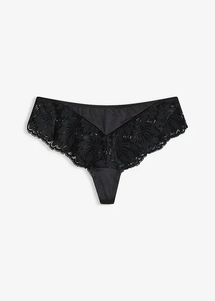 String-panty materiale med glans