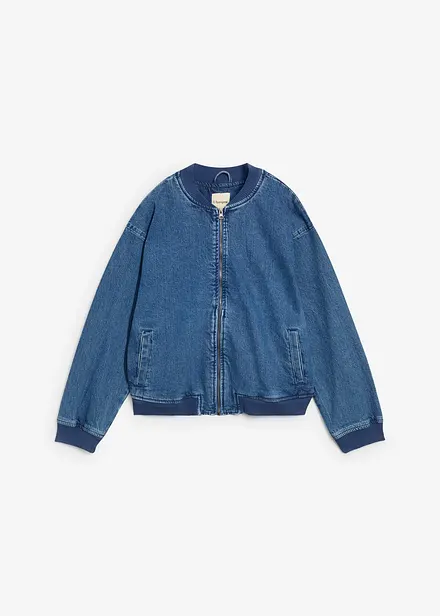 Denim bomberjakke