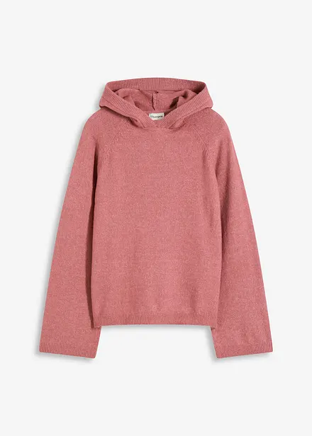Strikket hoodie