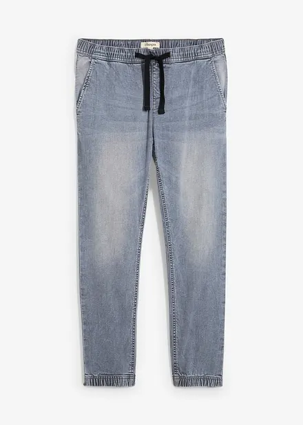 Regular Fit slip on-jeans med stretch, Tapered