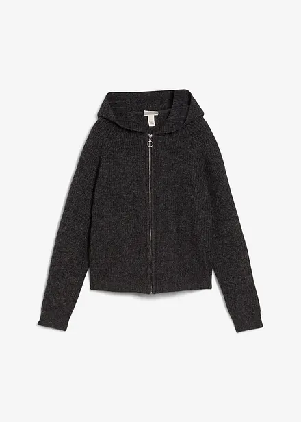 Cardigan med hette
