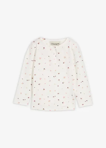 Langermet topp i 100% økologisk bomull