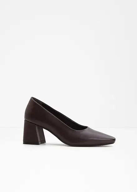 Pumps i skinn
