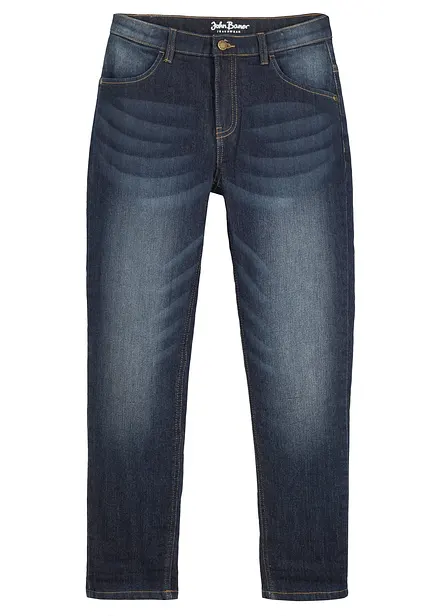 Termojeans med fleecefôr, Slim Fit
