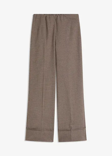 Rutete slip on-bukse