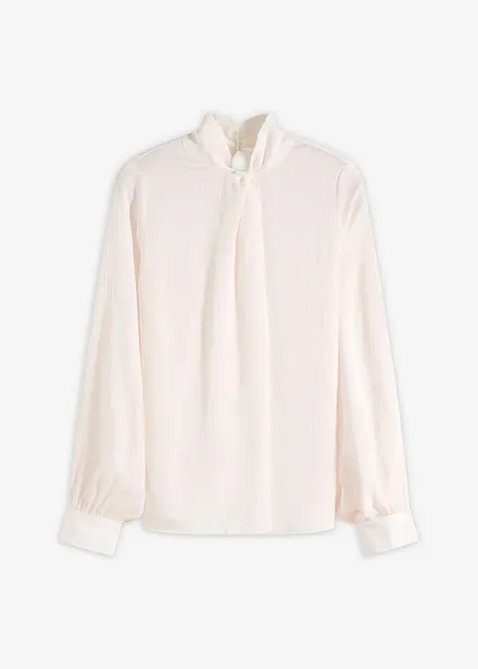 Bluse av lett sateng