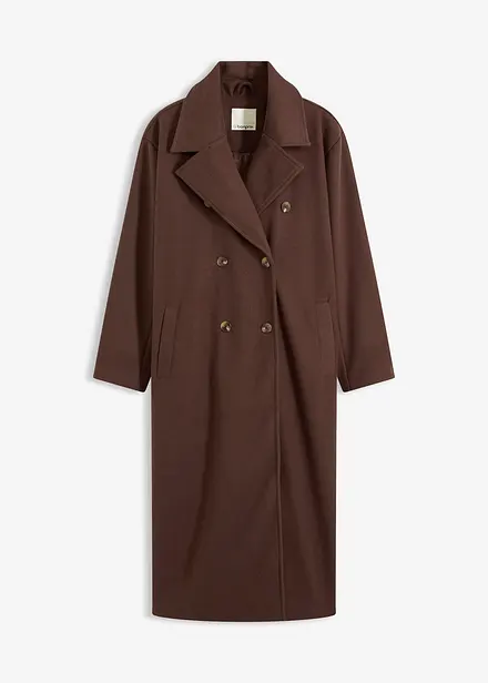 Oversized kåpe i ullstil