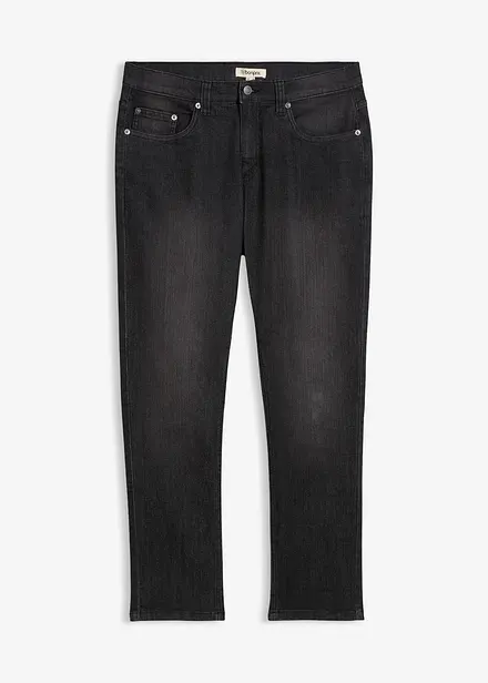 Slim fit-jeans i lett materiale med stretch, Straight