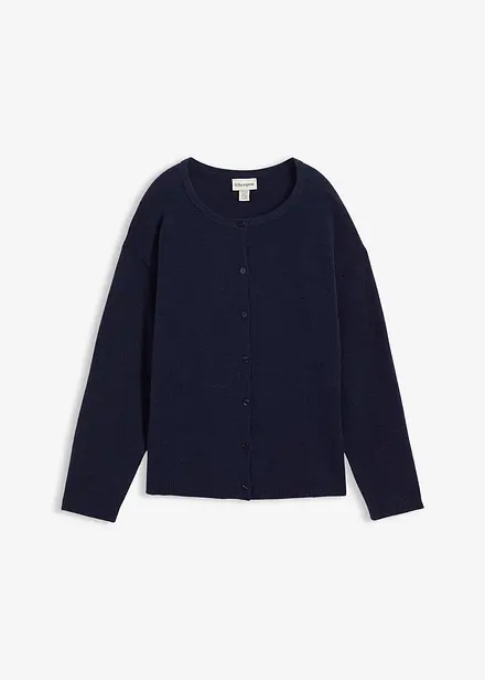 Finstrikket cardigan