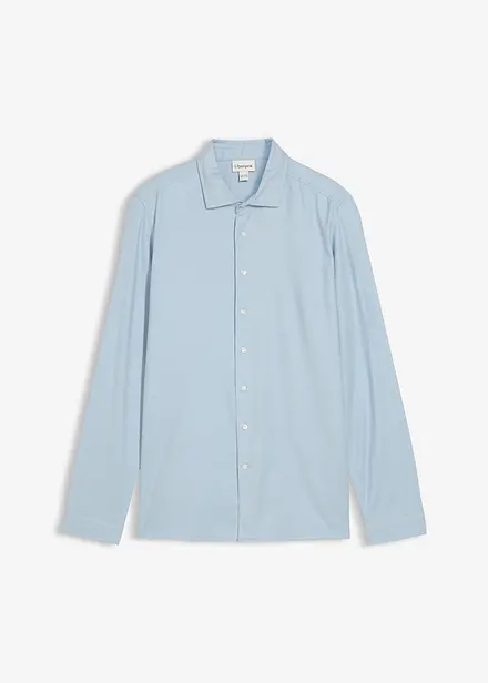Skjorte i fin flanell av 100% bomull, Slim Fit