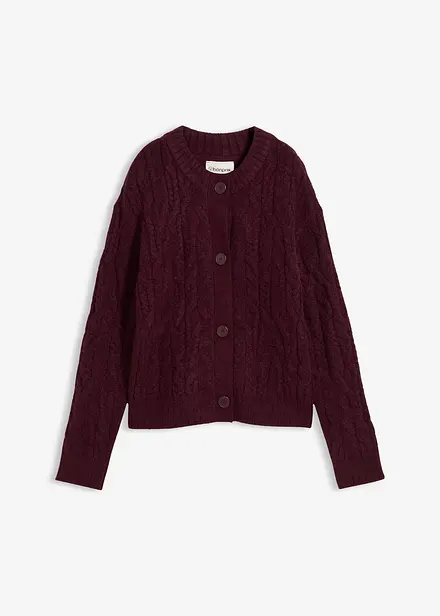 Grovstrikket cardigan