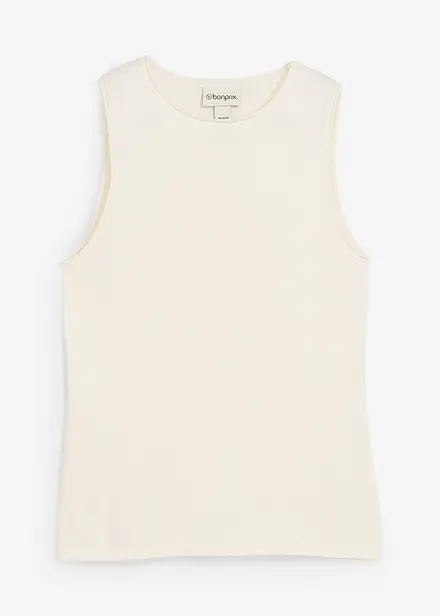 Strikket topp i 100% bomull