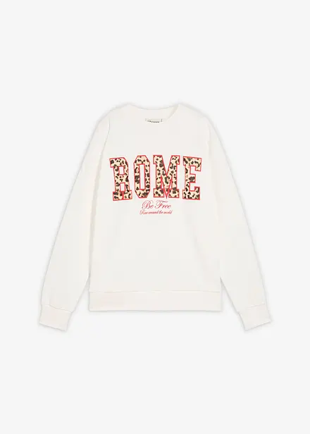 Oversized sweatshirt i 100% økologisk bomull