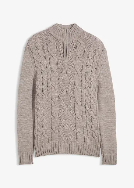 Kabelstrikket troyer-genser