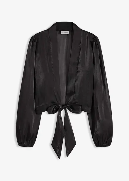 Bolero i lett tyll med knyting