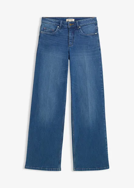 Straight-jeans Mid Waist med økologisk bomull