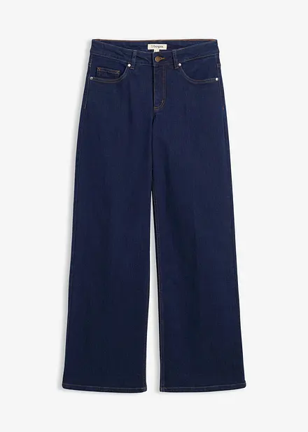Straight-jeans Mid Waist med økologisk bomull