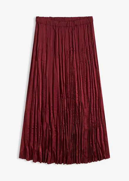 Krinklet satengskjørt