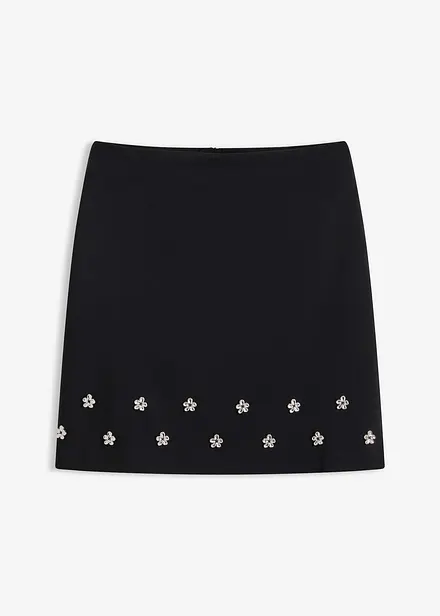 Miniskjørt i bomullsmiks